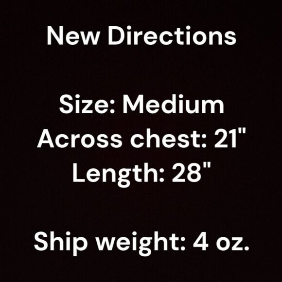 New Directions Womens Long Sleeve Semi-Sheer Pullover Blouse Top Size Medium NWT - Picture 7 of 7